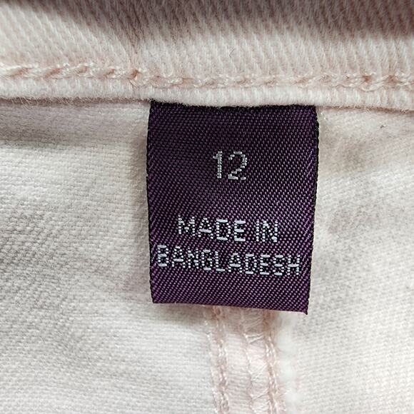 Gloria Vanderbilt Jeans Womens 12 SHORT Light Pink Amanda High Rise Tapered Slim - Picture 7 of 16